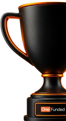 OneFunded tournament trophy