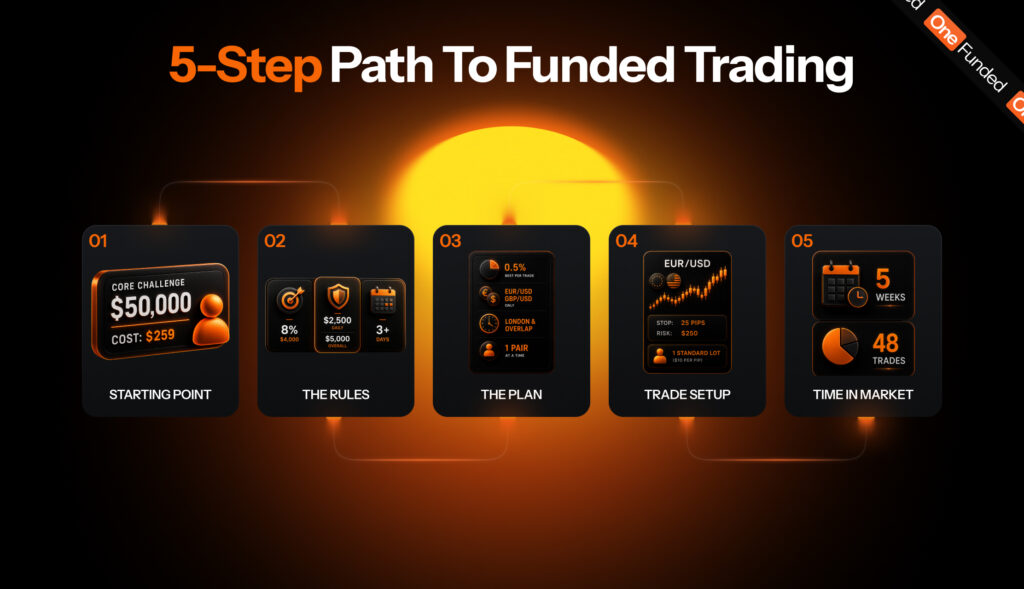 5-step path to funded trading