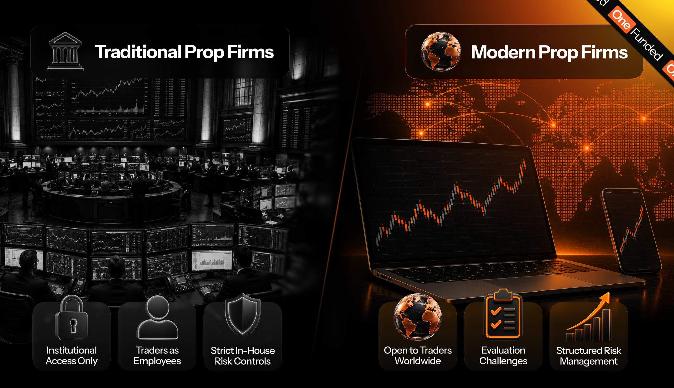 Traditional prop firms vs modern prop firms compared